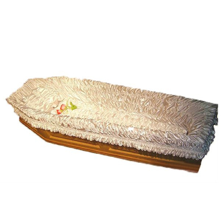 Funeral satin coffin interiros casket lining and coffin liner 